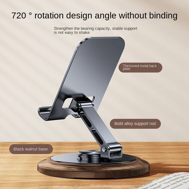 Phone accessories stand with 720° rotation design for stable phone support and viewing angle.