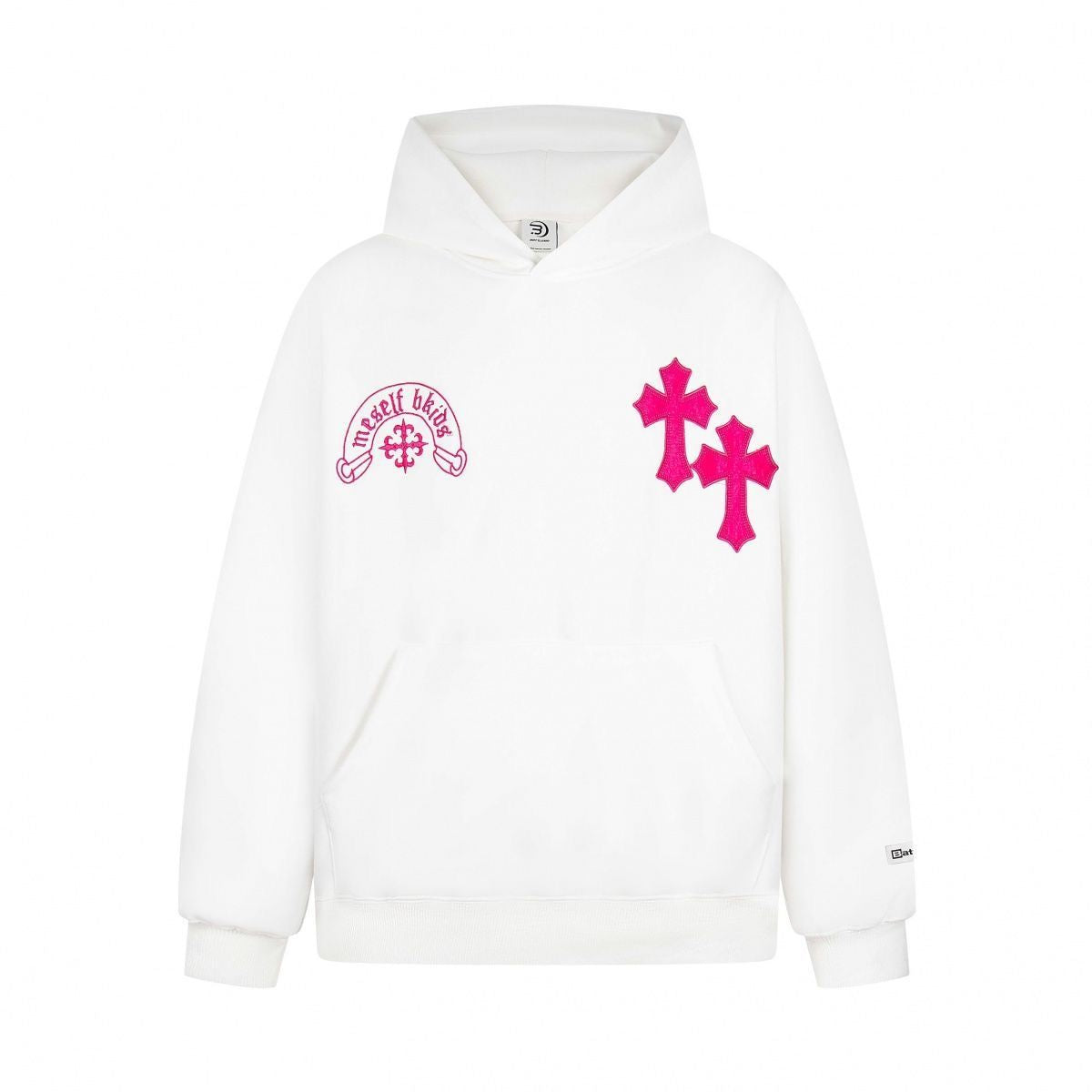 Retro Letter Print Hoodie Unisex Casual Couple Loose Outerwear