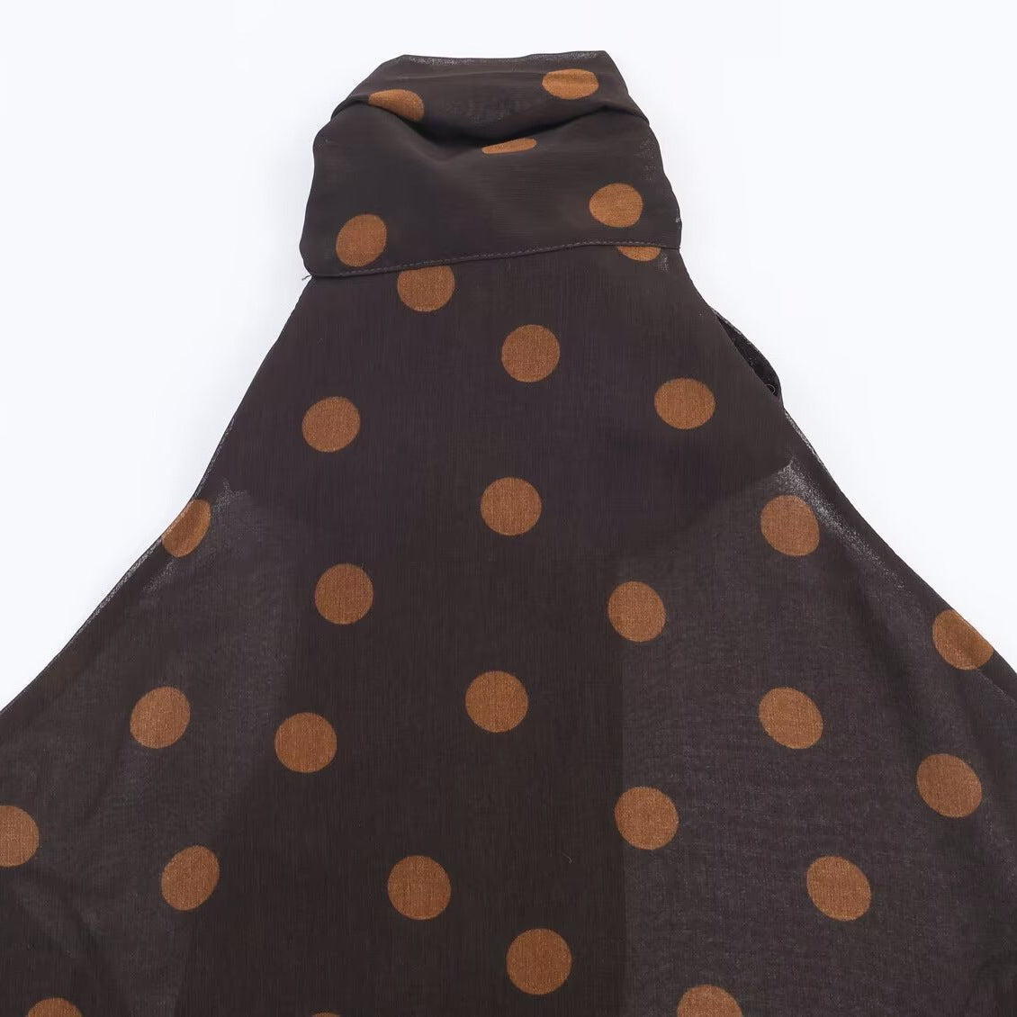 New Women's Fashion Polka Dot Chiffon Halter Neck Top