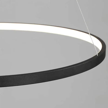 LED Chandelier Dimmable Pendant Light for Kitchen Living Room, Surface Mounted Minimalist Home Lighti