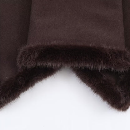 Women's Fashion Faux Fur Knit Cape Coat