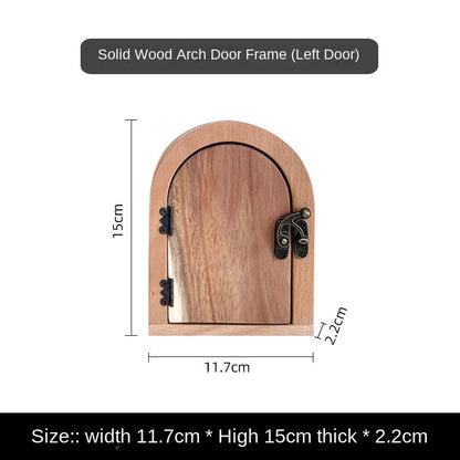 Solid Wood Switch Frame Creative Wall Decoration, Ugly Cover Ornament for Door Eye Socket Cover Protector, Dustproof Home Accessory