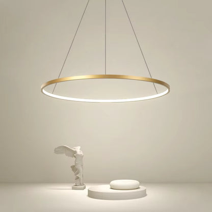 LED Chandelier Dimmable Pendant Light for Kitchen Living Room, Surface Mounted Minimalist Home Lighti