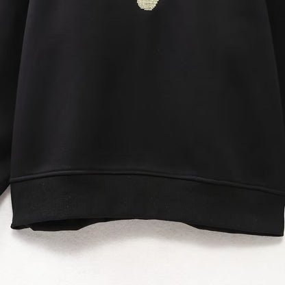 Style Floral Embroidery Long Sleeve Hoodie