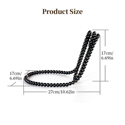 Metal Wine Rack with Pearl Necklace Design, Creative Magic Floating Wine Bottle Holder, Home Desktop Decor Display Stand