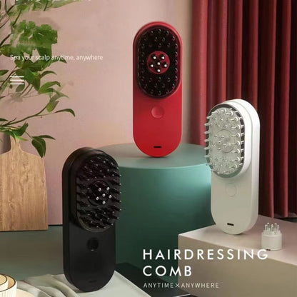 Portable Hair Treatment Care Product Handheld Electric Scalp Massager Red Light Therapy Hair Regrowth Brush