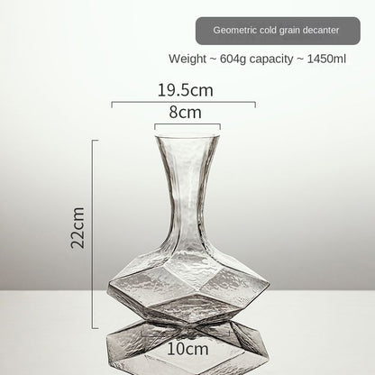 Wine Decanter Cube Diamond Breathable Rapid Wine Bottle for Home Luxury High-End Glass Red Wine Aerator