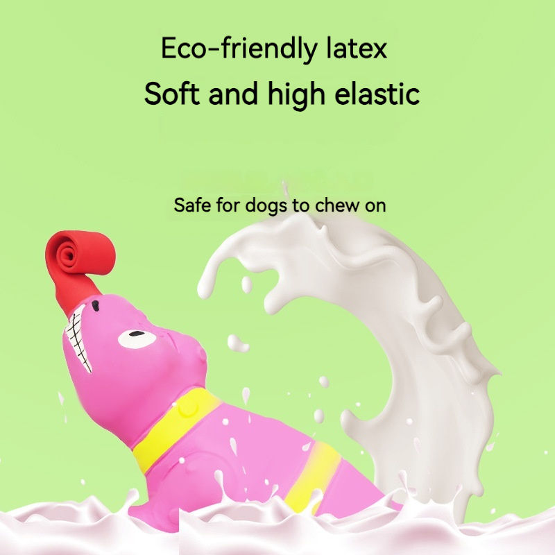 Toy New Product Latex Tongue Squeezing Lizard Crocodile Squeezing and Making Sounds Funny and Soothing Dog Toys