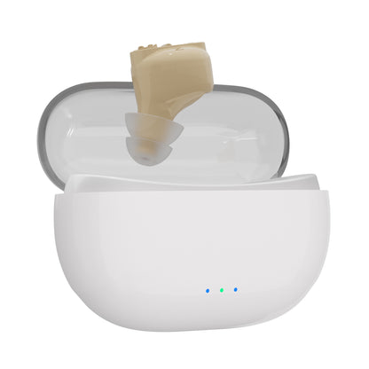 Portable Hearing Aid for Elderly - Rechargeable In-Ear Sound Amplifier, Hearing Assistance Device Accessories
