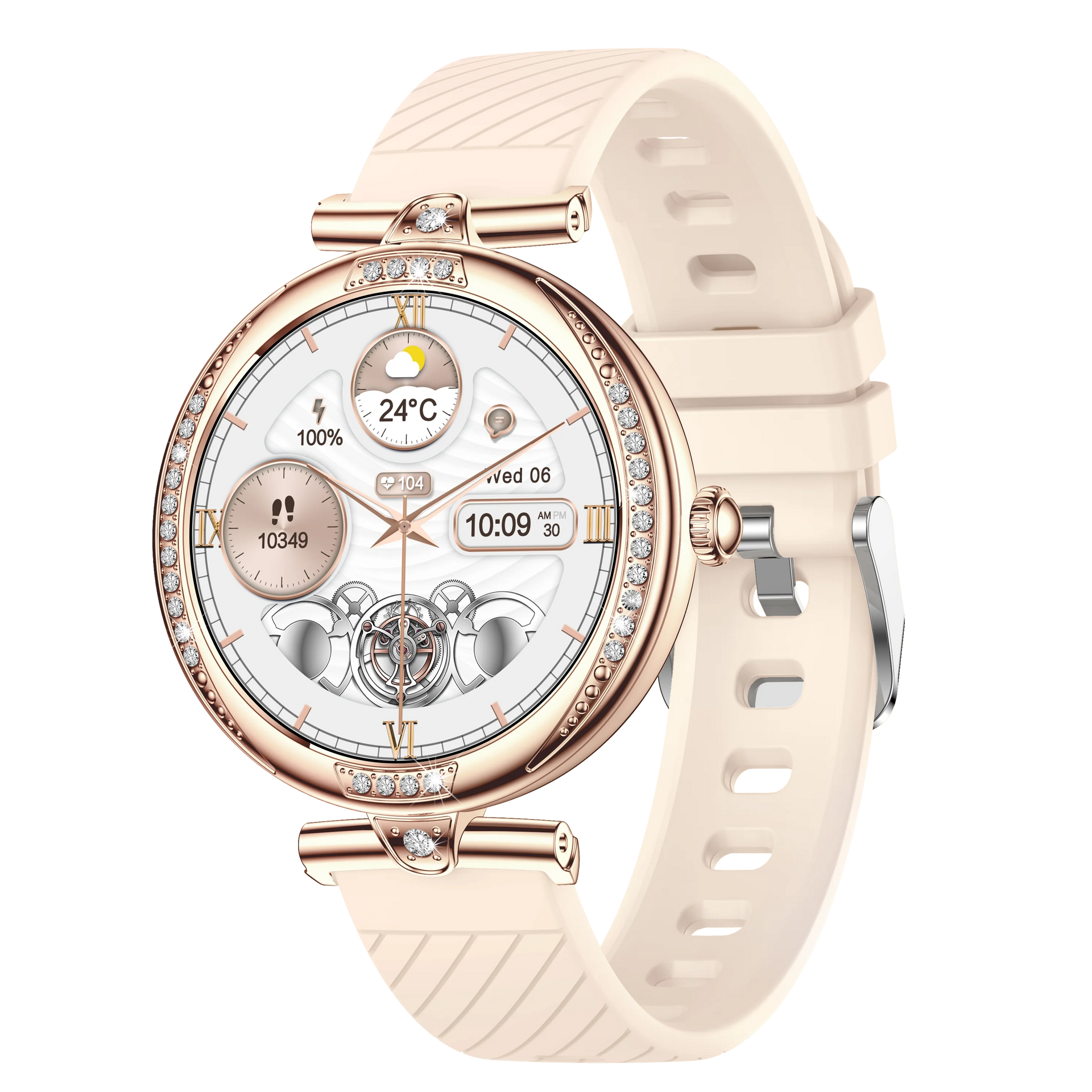 NX17 Pro Smart Watch Fashion Dimanond Ladies Wristwatch Amoled Bluetooth Calling Health Monitoring Women Fitness Smartwatch