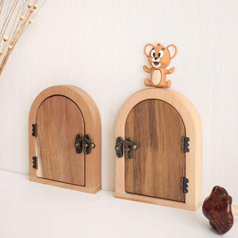 Solid Wood Switch Frame Creative Wall Decoration, Ugly Cover Ornament for Door Eye Socket Cover Protector, Dustproof Home Accessory