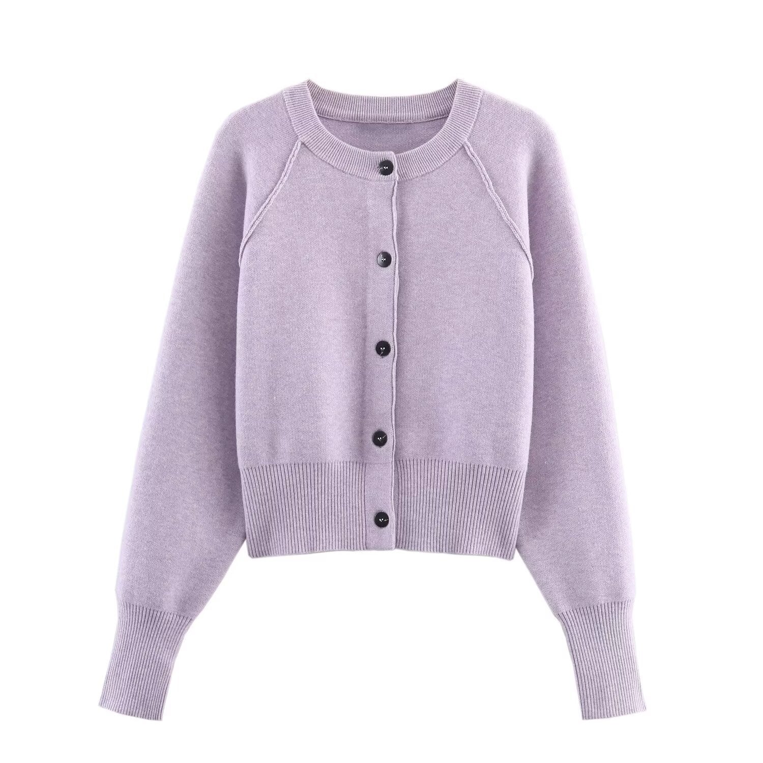 Women's Fashion Casual Short Knit Jacket