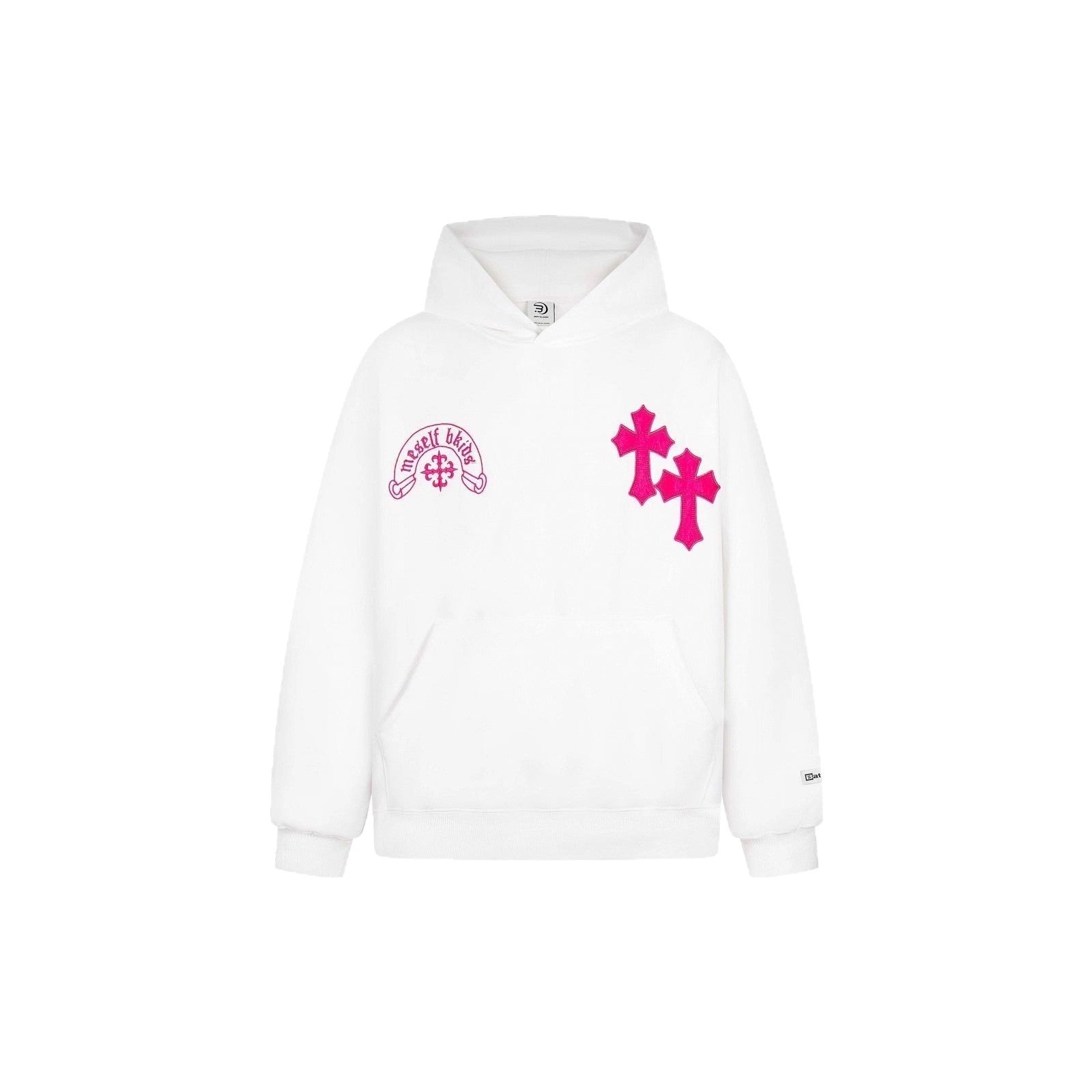 Retro Letter Print Hoodie Unisex Casual Couple Loose Outerwear