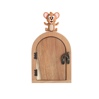Solid Wood Switch Frame Creative Wall Decoration, Ugly Cover Ornament for Door Eye Socket Cover Protector, Dustproof Home Accessory