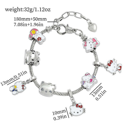 Cross-border Anime SpongeBob SquarePants DIY Beaded Bracelet with Loose Beads for Customizable Jewelry Accessories