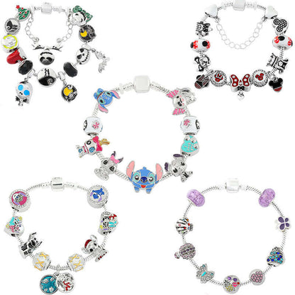 Cross-border Anime SpongeBob SquarePants DIY Beaded Bracelet with Loose Beads for Customizable Jewelry Accessories