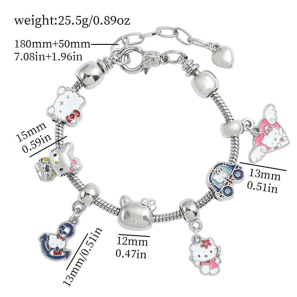 Cross-border Anime SpongeBob SquarePants DIY Beaded Bracelet with Loose Beads for Customizable Jewelry Accessories