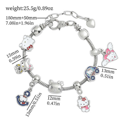 Cross-border Anime SpongeBob SquarePants DIY Beaded Bracelet with Loose Beads for Customizable Jewelry Accessories