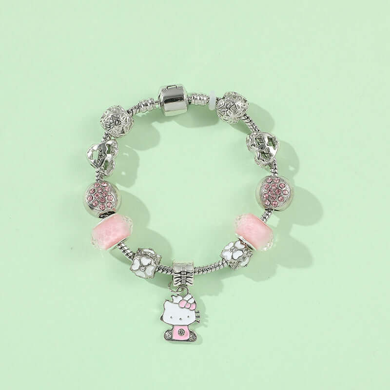 Cross-border Anime SpongeBob SquarePants DIY Beaded Bracelet with Loose Beads for Customizable Jewelry Accessories