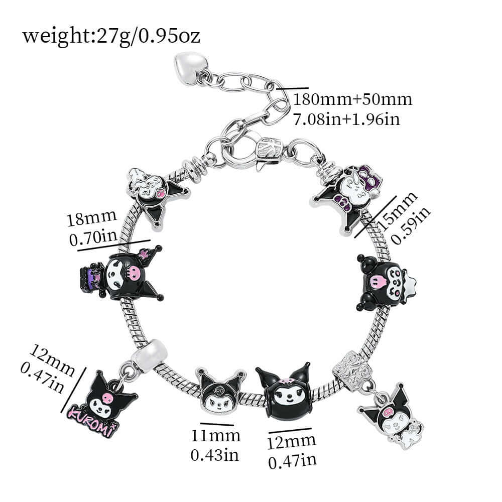 Cross-border Anime SpongeBob SquarePants DIY Beaded Bracelet with Loose Beads for Customizable Jewelry Accessories
