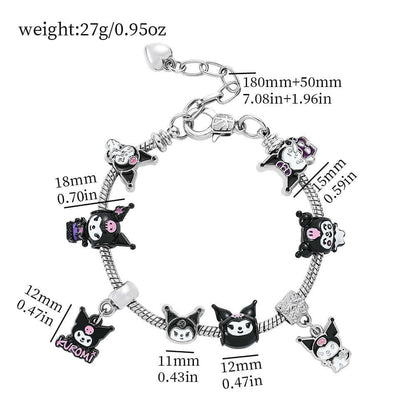 Cross-border Anime SpongeBob SquarePants DIY Beaded Bracelet with Loose Beads for Customizable Jewelry Accessories