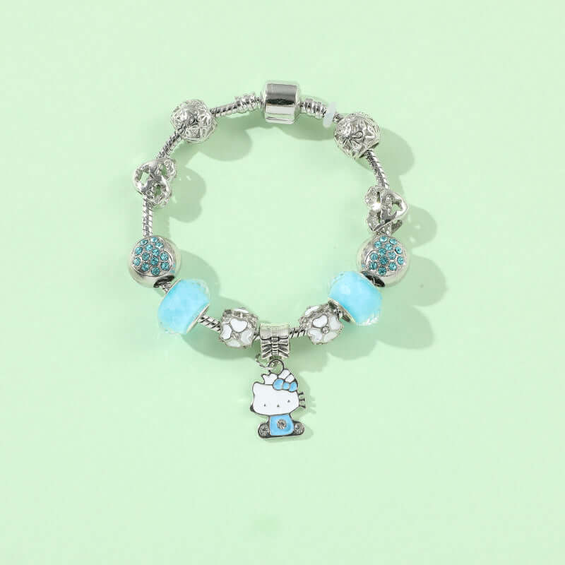 Cross-border Anime SpongeBob SquarePants DIY Beaded Bracelet with Loose Beads for Customizable Jewelry Accessories