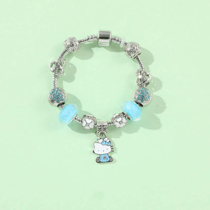 Cross-border Anime SpongeBob SquarePants DIY Beaded Bracelet with Loose Beads for Customizable Jewelry Accessories